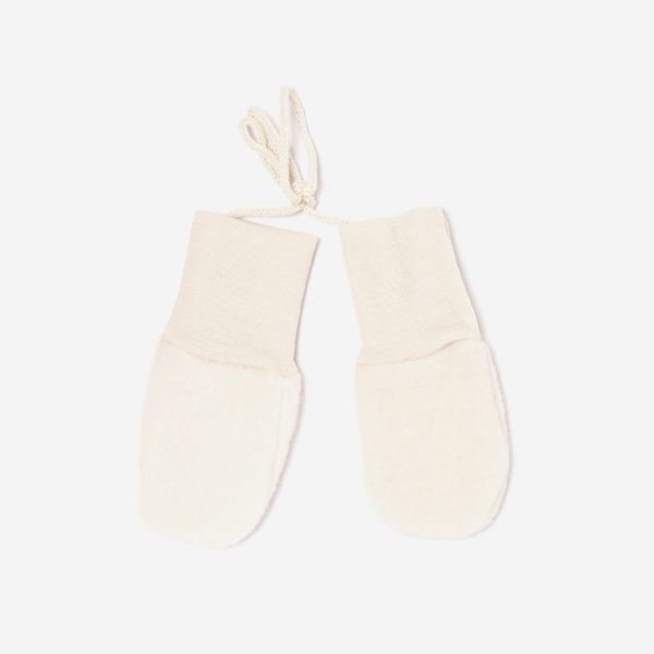 Baby Handschuhe Wollfleece von Engel in natur