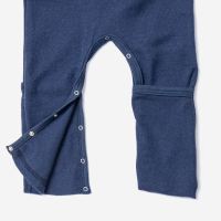 Baby Anzug mit Beinumschlag von Lilano aus Wolle/Seide in marine 3