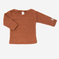 Baby Shirt aus Wolle/Seide von Lilano in rust 2