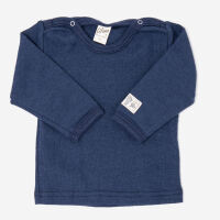 Baby Shirt von Lilano aus Wolle/Seide in marineblau