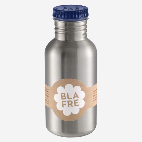 Trinkflasche aus Edelstahl 500 ml von Blafre in dunkelblau