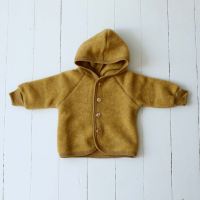 Baby und Kinder Kapuzenjacke von Engel aus Wollfleece in safran 2