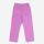 Weite Kinderhose aus Leinen in mauve 3