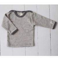 Baby Shirt von Lilano aus Wolle/Seide in hellgrau