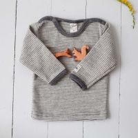 Baby Shirt von Lilano aus Wolle/Seide in hellgrau