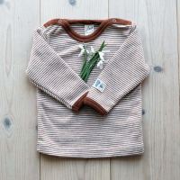 Baby Shirt von Lilano aus Wolle/Seide in Ringel rust
