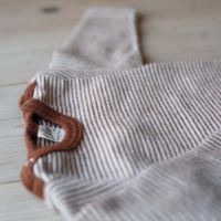 Baby Shirt von Lilano aus Wolle/Seide in Ringel rust