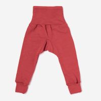 Baby Hose mit Bund von Cosilana aus Wolle/Seide in rot