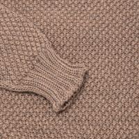 Pullover Strickmuster von Harfmann Piccolino aus Wolle taupe melange 2