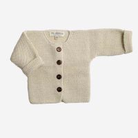 Baby Cardigan Rico von My Alpaca aus Alpakawolle in off...