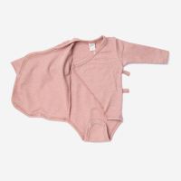 Baby Wickelbody von Lilano aus Wolle/Seide in dusty rose 2