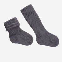 Baby Socken von VNS aus Alpaka in dunkelgrau 2