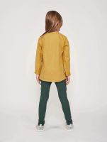 Mighty Longsleeve Kinder Shirt von Orbasic aus Bio-Baumwolle in honey gold hinten