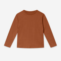 Mighty Longsleeve Kinder Shirt von Orbasic aus Bio-Baumwolle in caramel cookie