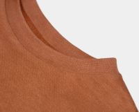 Mighty Longsleeve Kinder Shirt von Orbasic aus Bio-Baumwolle in caramel cookie Detail