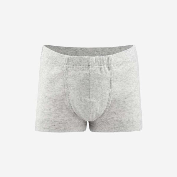 Kinder Boxershorts von Living Crafts aus Bio-Baumwolle in grey melange