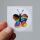 Aufkleber Regenbogen Schmetterling