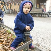 Baby und Kinder Walk-Overall von Disana aus Schurwolle in...