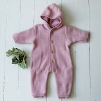 Baby Overall von Engel aus Wollfleece in rosenholz melange