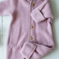 Baby Overall von Engel aus Wollfleece in rosenholz melange