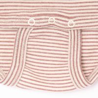 Baby Body von Lilano aus Wolle/Seide in Ringel mauve 3