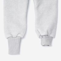 Baby Hose von Cosilana aus Wolle/Baumwolle-Fleece in grau melange 3