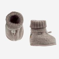 Baby Schühchen von Joha aus Wollfleece in sesam