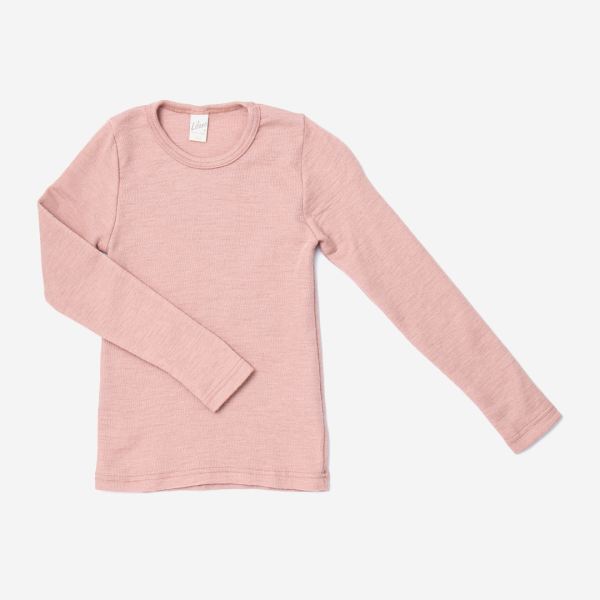 Kinder Shirt von Lilano aus Wolle/Seide in dusty rose