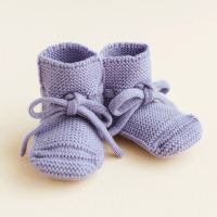 Babyschühchen BOOTIES von Hvid aus Merinowolle in lilac