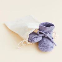 Babyschühchen BOOTIES von Hvid aus Merinowolle in lilac 3