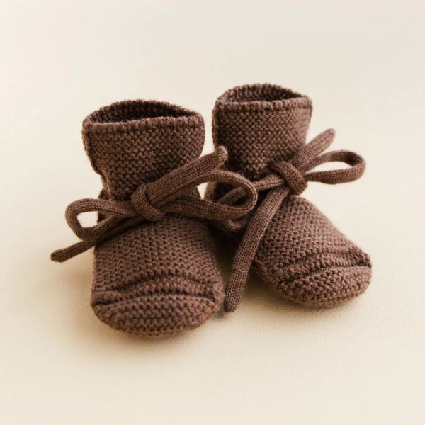 Babyschühchen BOOTIES von Hvid aus Merinowolle in mocha