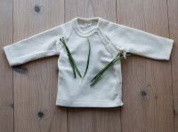 Shirt mit Druckknopfleiste von Lilano aus Wolle/Seide in natur 2