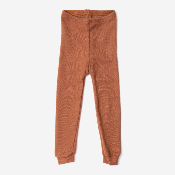 Lange Unterhose von Lilano aus Wolle/Seide in rust