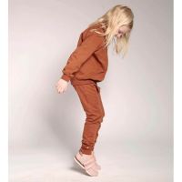 Kinder Zip-it-up Sweater von Orbasics aus Bio-Baumwolle in caramel cookie