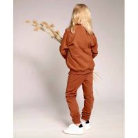 Kinder Zip-it-up Sweater von Orbasics aus Bio-Baumwolle in caramel cookie