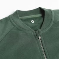 Kinder Zip-it-up Sweater von Orbasics aus Bio-Baumwolle in  forest green