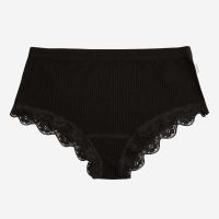 Damen Unterhose von Joha aus Wolle/Seide in schwarz