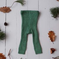 Baby und Kinder Leggings von Selana aus Merinowolle in dusty green 2