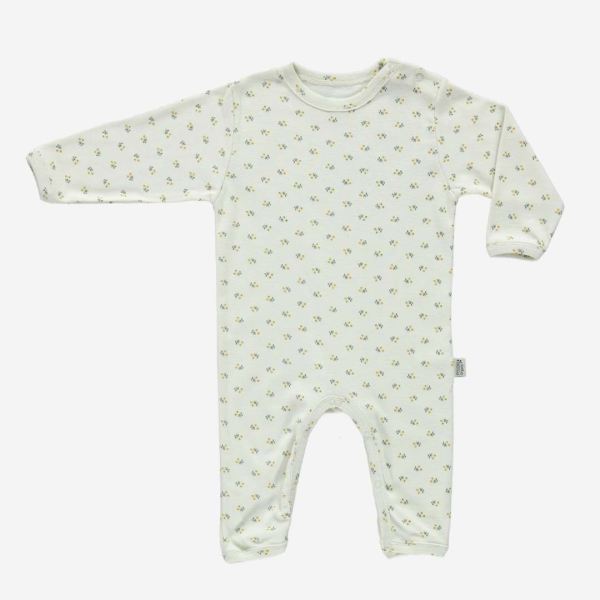 Baby Pyjama flowers Poudre Organic