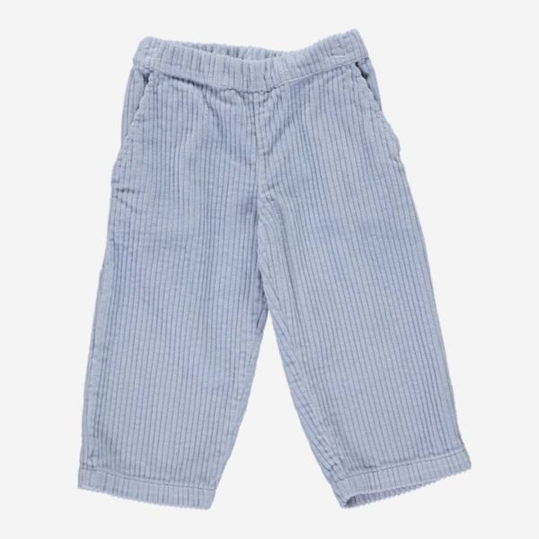 Kinder Hose Cord POMELOS von Poudre Organic aus Bio-Baumwolle in blue fog