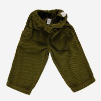 Kinder Hose Cord POMELOS von Poudre Organic aus Bio-Baumwolle in fir green 2