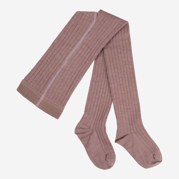 Kinder Stumpfhose von Pure Pure aus Wolle/Baumwolle in mauve