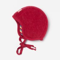 Mütze Luc von Pickapooh aus Wollfleece in rot...