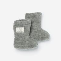Baby-Stiefel von Pickapooh aus Wollfleece in grau