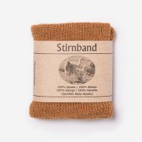 Stirnband von De Colores aus Baby-Alpaka in safran meliert 2