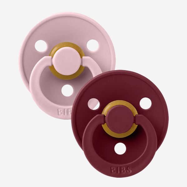 Bibs Schnuller Kautschuk 2er-Pack pink plum & elderberry