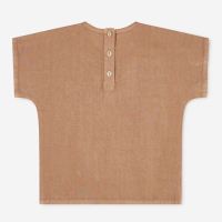 Arlo T-Shirt von Matona aus Leinen in tan 2