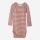 Baby Body Stripe von Serendipity aus Bio-Baumwolle in rust/offwhite