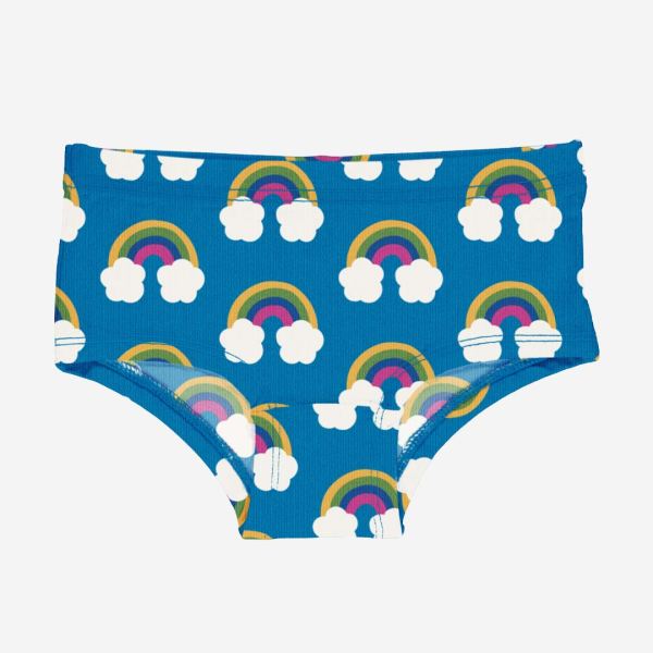 Kinder Hipster Unterhose Regenbogen von Maxomorra aus Bio-Baumwolle