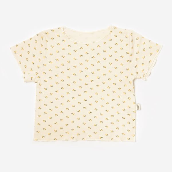 T-Shirt BOULEAU von Poudre Organic aus Bio-Baumwolle in honey flowers